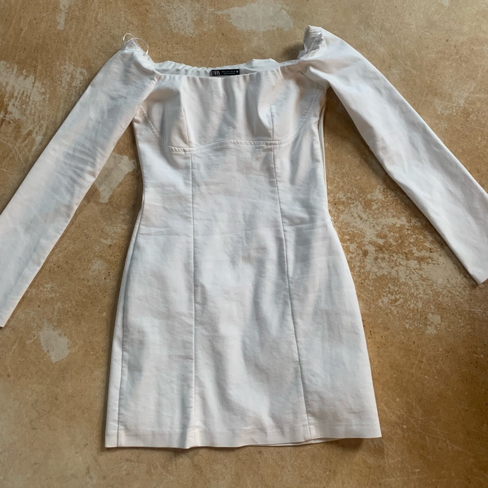 Never worn Zara off shoulder dress